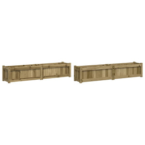 vidaXL Garden Planters Decorative Outdoor Plant Pot Flower Box Solid Wood Pine-2