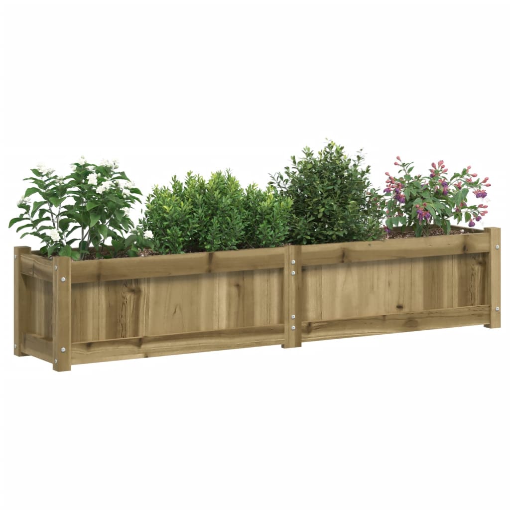 vidaXL Garden Planters Decorative Outdoor Plant Pot Flower Box Solid Wood Pine-4