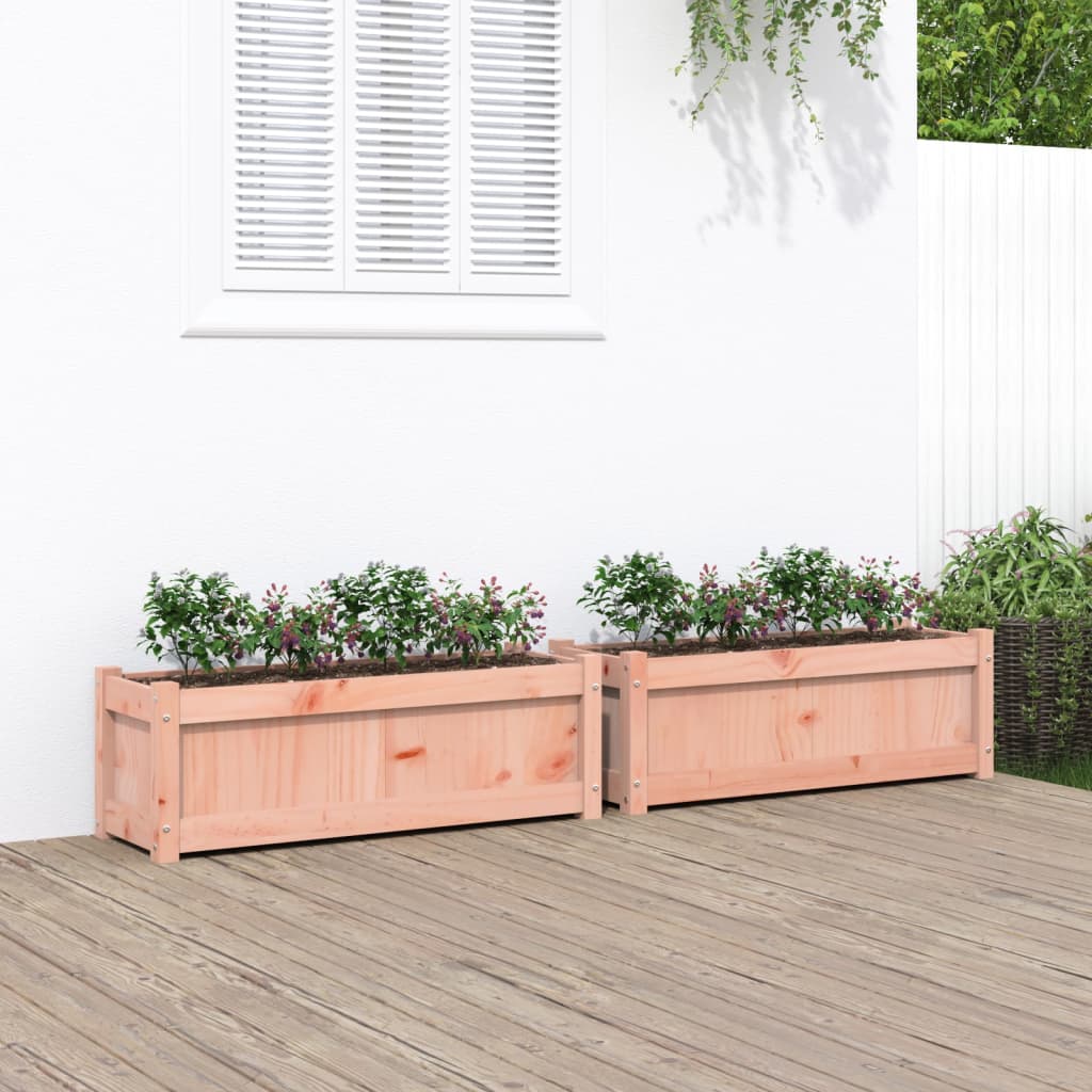 vidaXL Garden Planters Patio Flower Box for Climbing Plants Solid Wood Pine-2