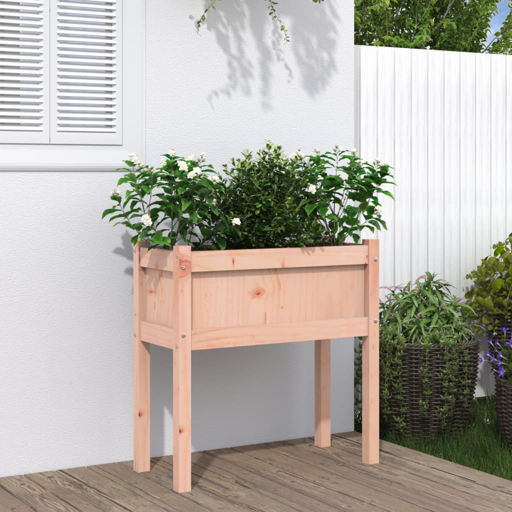 vidaXL Garden Planters with Legs Outdoor Flower Box Pot Solid Wood Douglas-6