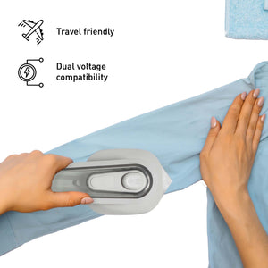 Travel Laundry Essentials Set: Garment Steamer, Mini Iron, Eco-Friendly Laundry Sheets, and Wool Dryer Balls-2
