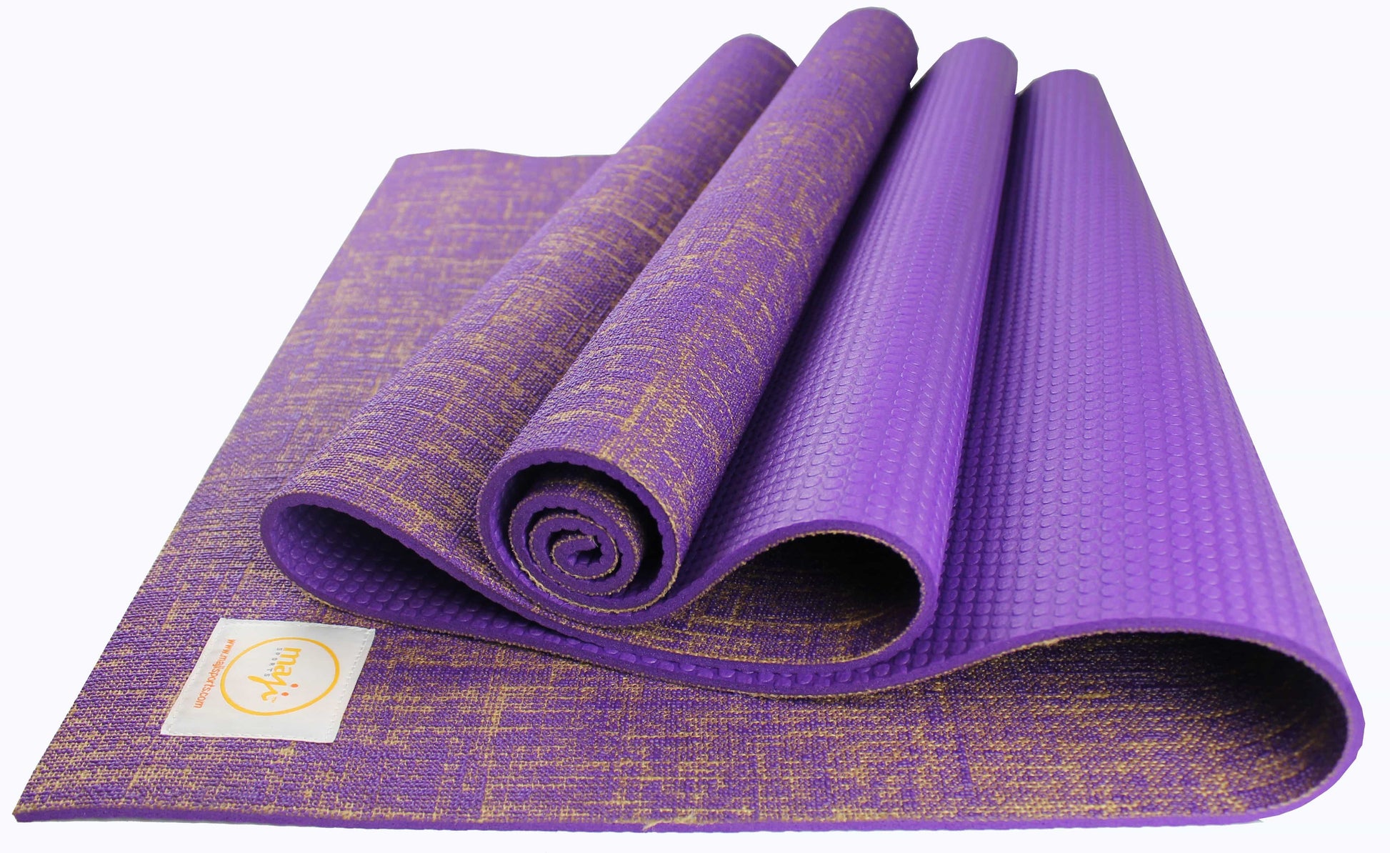 Jute Premium ECO Fitness, pilates, yoga mat + Trigger Ball + Massage Stick-10