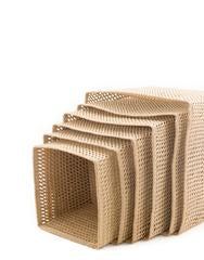 Iringa Baskets Square Open Weave - Natural-1